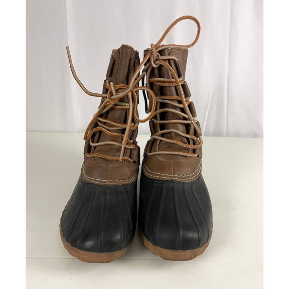 Esprit Willow Duck Boots Sz 6 Women's Brown Black Ankle - Picture 2 of 15